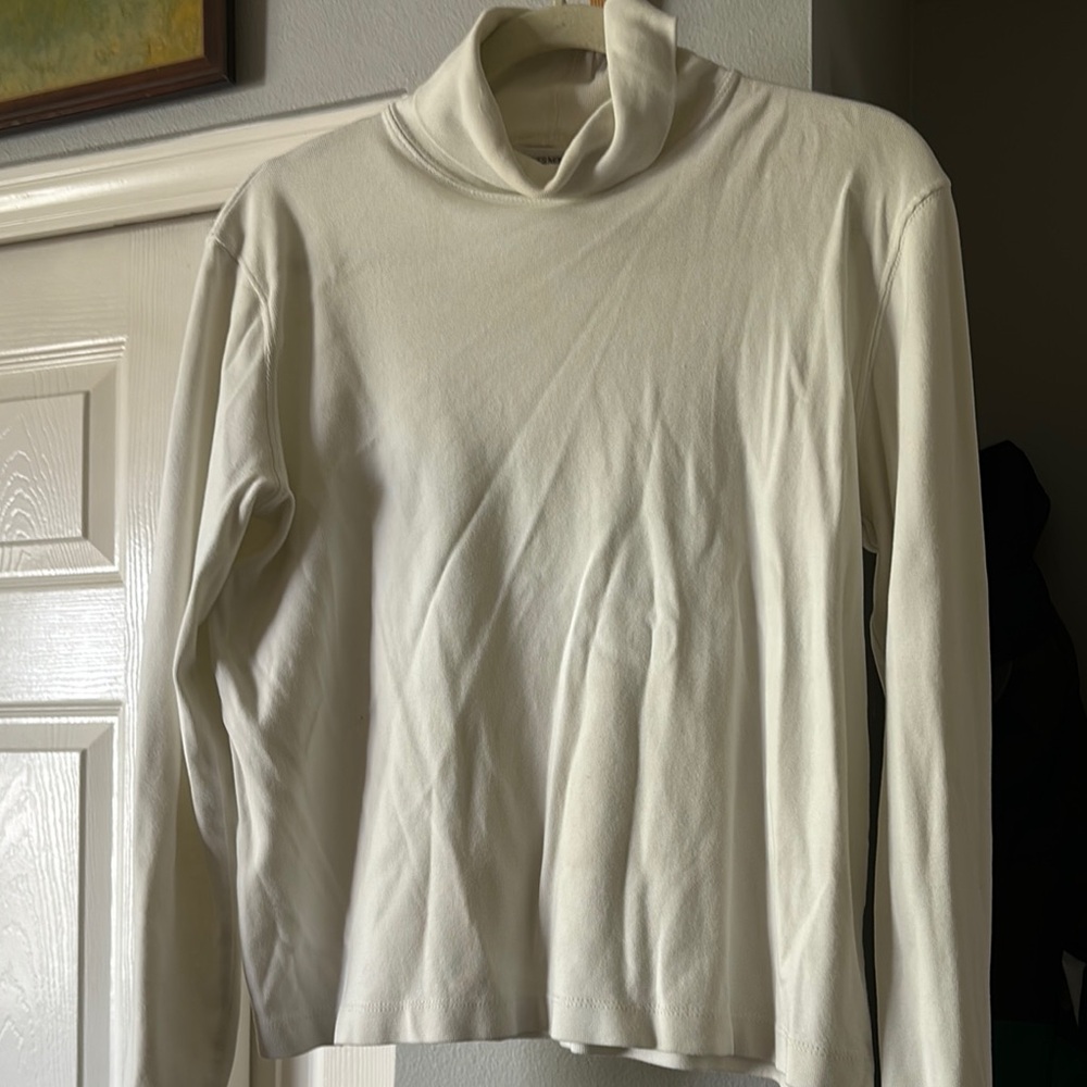 Elegant Cream‎ Turtleneck Sweater